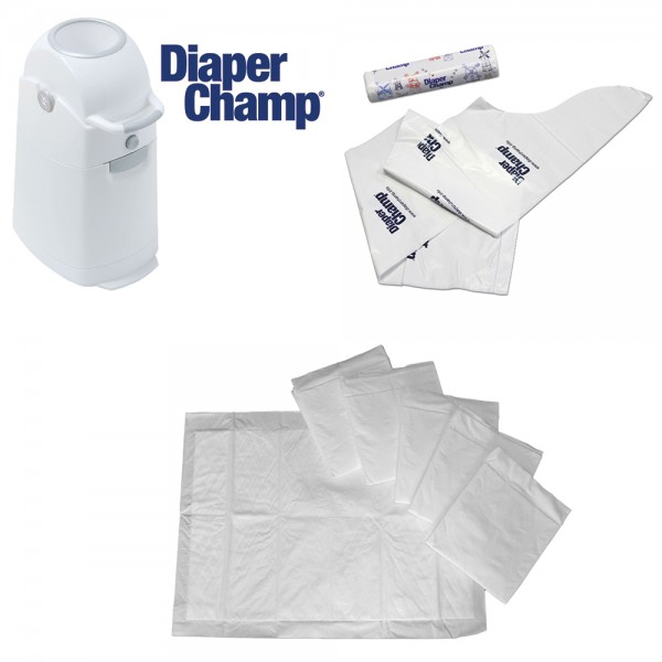 Windeleimer Diaper Champ Geschenke Set