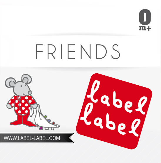 Label Label Friend Eisbär Schmusetuch Etiketten Baby Trosttuch  NEU 